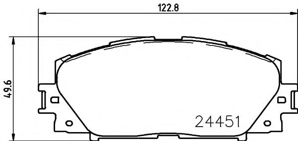 8DB 355 014-311 HELLA Brake Pad Set, disc brake