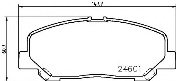 8DB 355 014-391 HELLA Brake Pad Set, disc brake