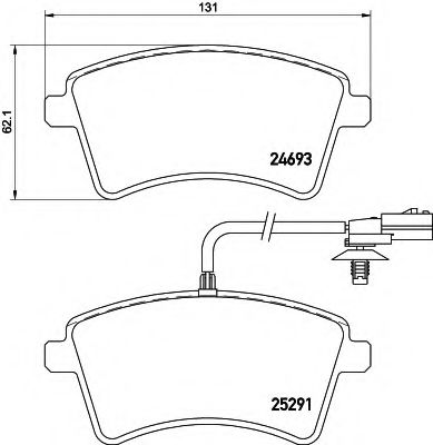 8DB 355 016-241 HELLA Brake Pad Set, disc brake