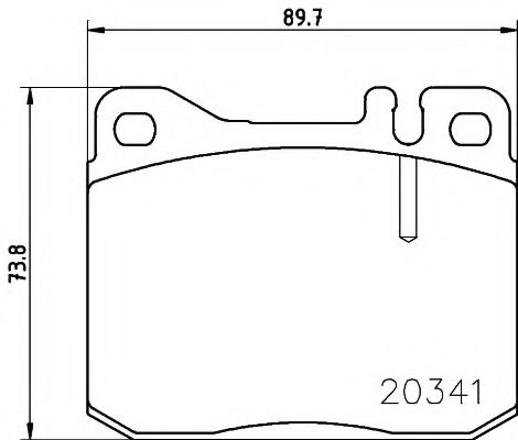 8DB 355 017-431 HELLA Brake Pad Set, disc brake