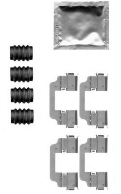 8DZ 355 205-321 HELLA Accessory Kit, disc brake pads
