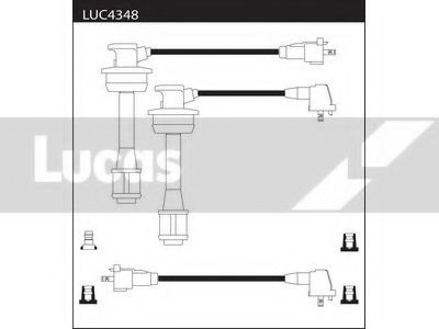 LUC4348 LUCAS+ELECTRICAL Ignition System Ignition Cable Kit