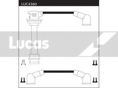 LUC4360 LUCAS+ELECTRICAL Ignition Cable Kit