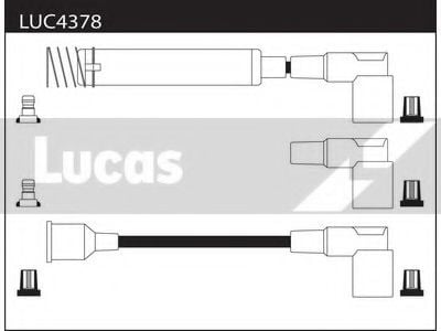 LUC4378 LUCAS+ELECTRICAL Ignition System Ignition Cable Kit