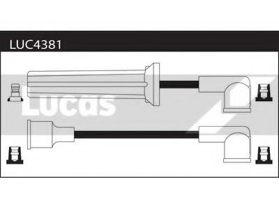 LUC4381 LUCAS+ELECTRICAL Ignition Cable Kit