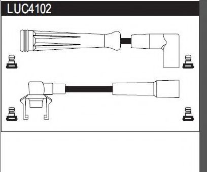 LUC4102 LUCAS+ELECTRICAL Ignition Cable Kit