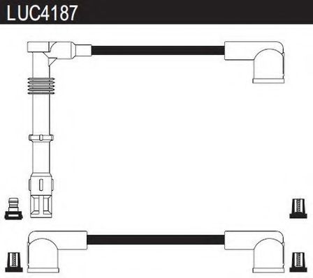 LUC4187 LUCAS+ELECTRICAL Комплект проводов зажигания