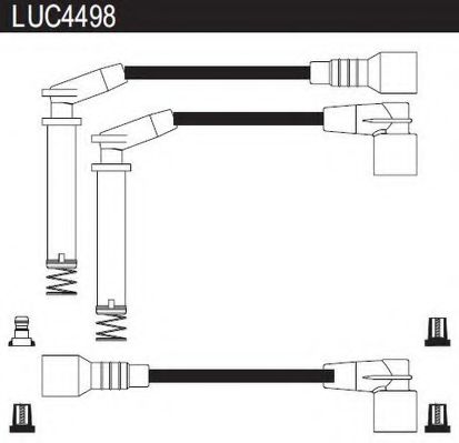 LUC4498 LUCAS+ELECTRICAL Ignition System Ignition Cable Kit