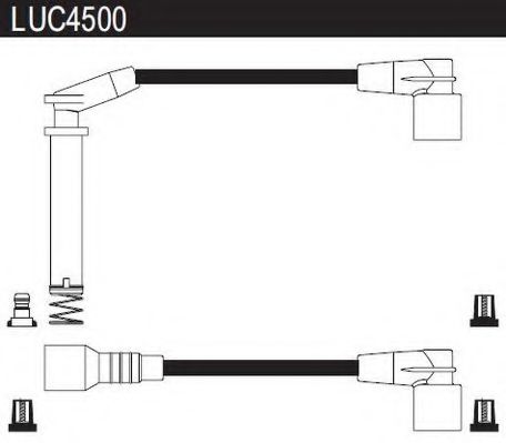 LUC4500 LUCAS+ELECTRICAL Комплект проводов зажигания