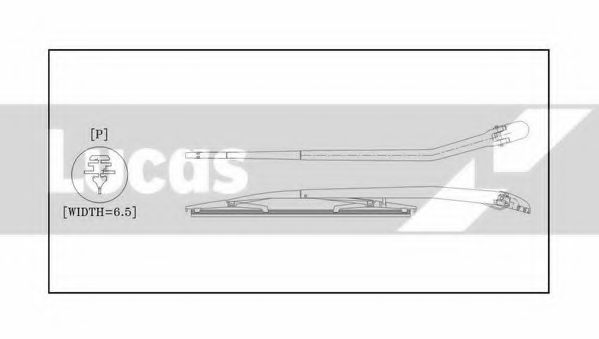 LLWCR14C LUCAS+ELECTRICAL Window Cleaning Wiper Blade