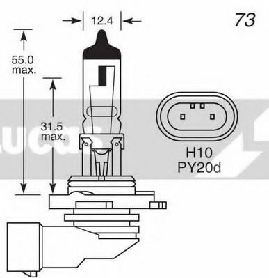 LLB710 LUCAS+ELECTRICAL Bulb, fog light
