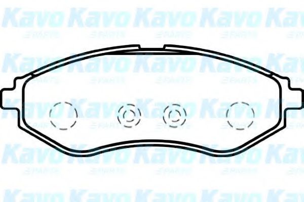 BP-1008 KAVO+PARTS Brake System Brake Pad Set, disc brake