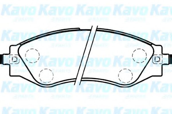 BP-1009 KAVO+PARTS Brake System Brake Pad Set, disc brake