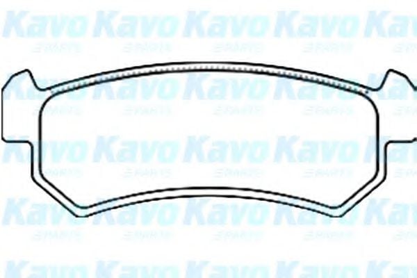 BP-1010 KAVO+PARTS Brake System Brake Pad Set, disc brake