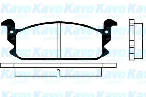 BP-1500 KAVO+PARTS Brake System Brake Pad Set, disc brake