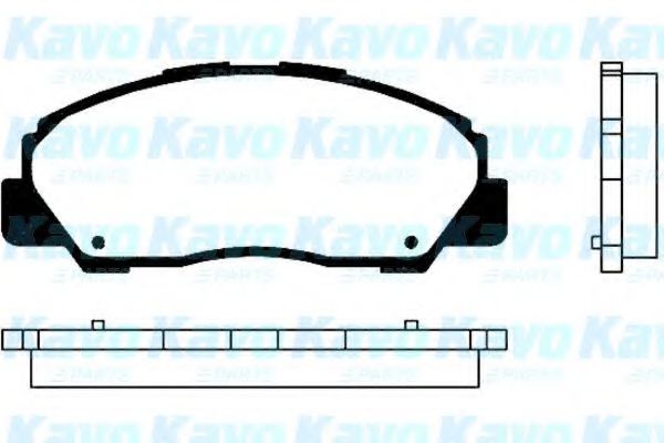 BP-1506 KAVO+PARTS Brake Pad Set, disc brake