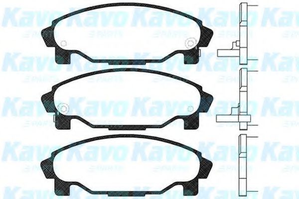 BP-1509 KAVO+PARTS Brake Pad Set, disc brake