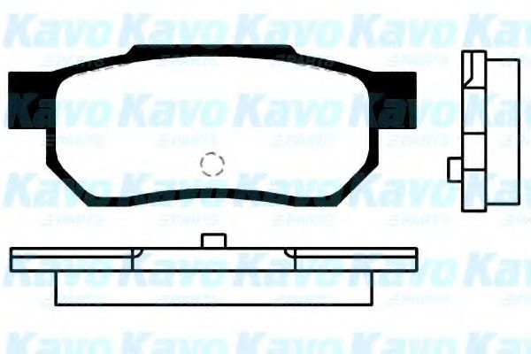 BP-2005 KAVO+PARTS Brake Pad Set, disc brake