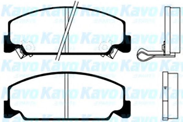 BP-2014 KAVO+PARTS Brake Pad Set, disc brake