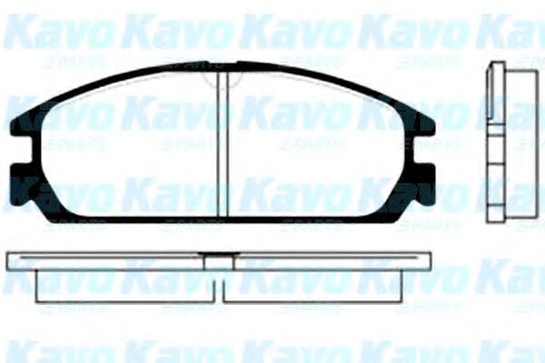 BP-2020 KAVO+PARTS Brake Pad Set, disc brake