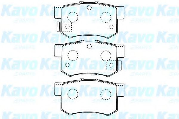 BP-2043 KAVO+PARTS Brake Pad Set, disc brake