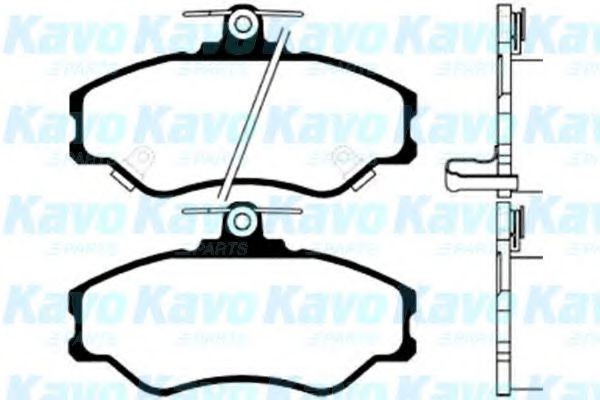 BP-3006 KAVO+PARTS Brake Pad Set, disc brake