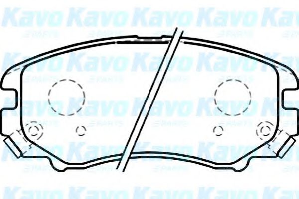 BP-3024 KAVO+PARTS Brake Pad Set, disc brake