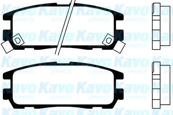 BP-3503 KAVO+PARTS Тормозная система Комплект тормозных колодок, дисковый тормоз