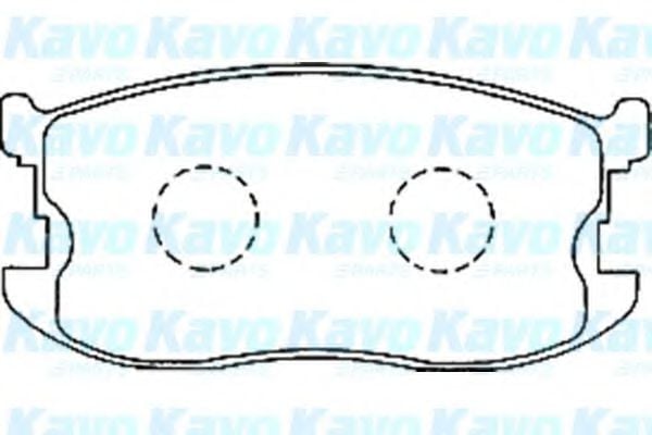 BP-3506 KAVO+PARTS Brake Pad Set, disc brake