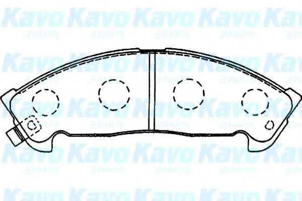 BP-3507 KAVO+PARTS Brake Pad Set, disc brake
