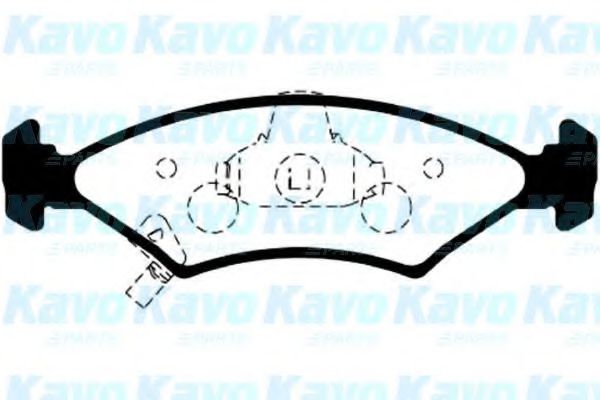 BP-4006 KAVO+PARTS Brake Pad Set, disc brake