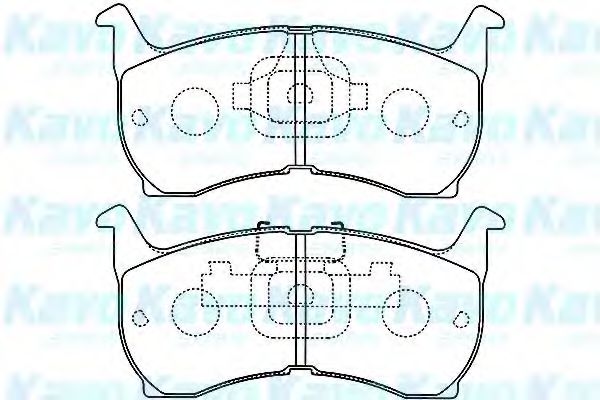 BP-4503 KAVO+PARTS Brake System Brake Pad Set, disc brake