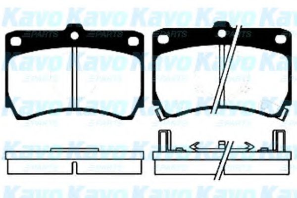 BP-4507 KAVO+PARTS Brake Pad Set, disc brake