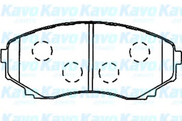 BP-4557 KAVO+PARTS Bremsanlage Bremsbelagsatz, Scheibenbremse