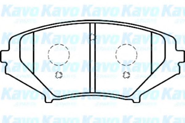 BP-4558 KAVO+PARTS Brake Pad Set, disc brake