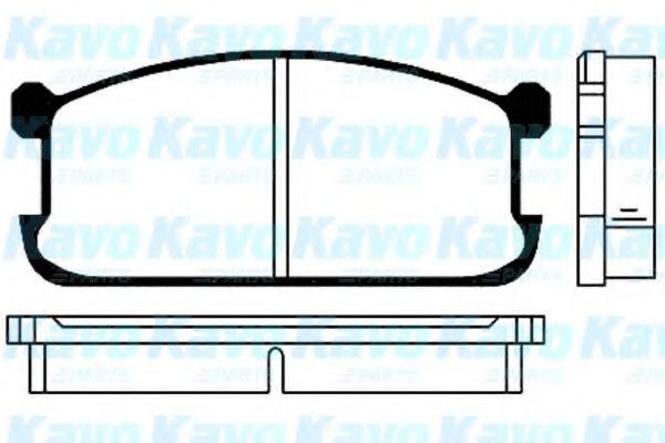 BP-5501 KAVO+PARTS Brake Pad Set, disc brake