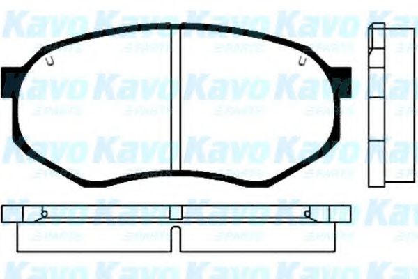 BP-5502 KAVO+PARTS Brake Pad Set, disc brake