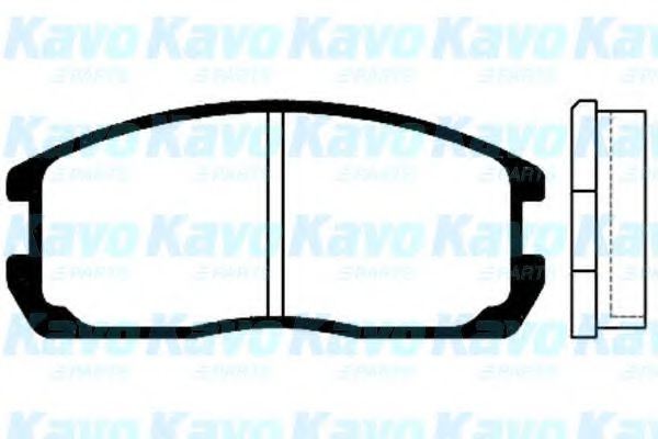 BP-5505 KAVO+PARTS Brake Pad Set, disc brake