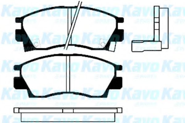 BP-5508 KAVO+PARTS Brake Pad Set, disc brake