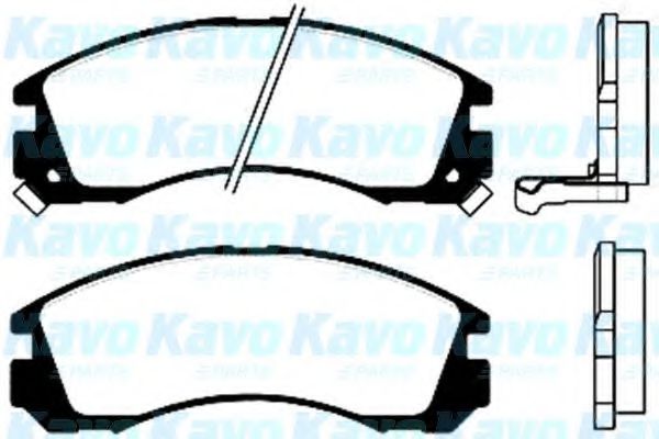 BP-5511 KAVO+PARTS Brake System Brake Pad Set, disc brake