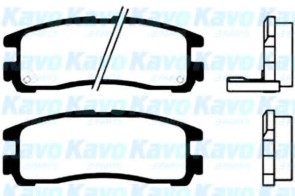 BP-5522 KAVO+PARTS Brake Pad Set, disc brake