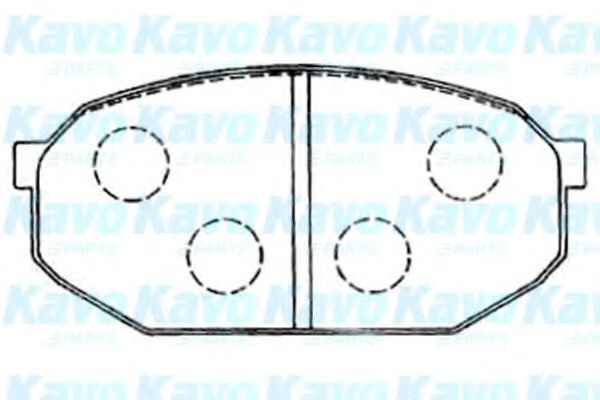 BP-5547 KAVO+PARTS Brake Pad Set, disc brake