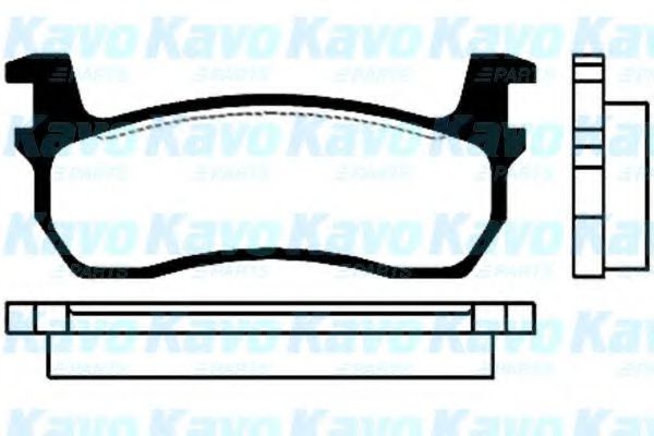 BP-6504 KAVO+PARTS Brake System Brake Pad Set, disc brake