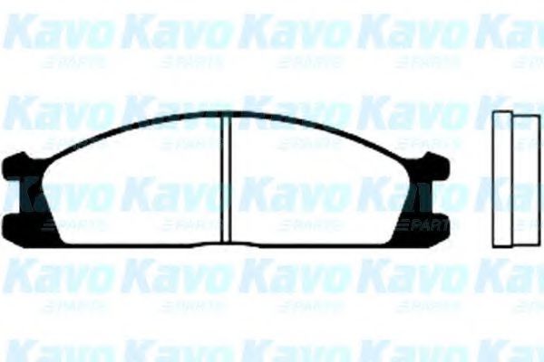 BP-6508 KAVO+PARTS Brake System Brake Pad Set, disc brake