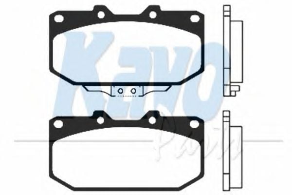 BP-6513 KAVO+PARTS Brake Pad Set, disc brake