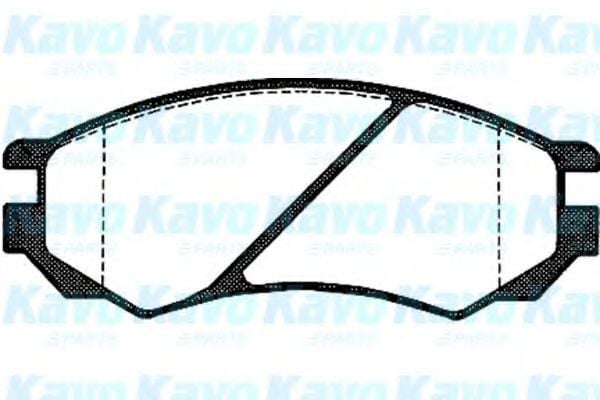 BP-6521 KAVO+PARTS Brake Pad Set, disc brake