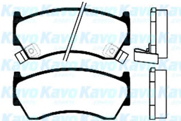 BP-6533 KAVO+PARTS Brake Pad Set, disc brake