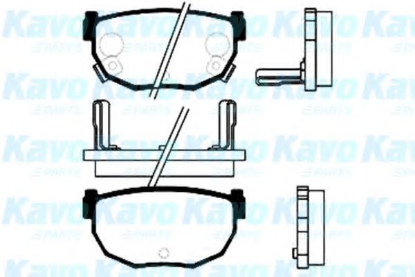 BP-6542 KAVO+PARTS Brake System Brake Pad Set, disc brake
