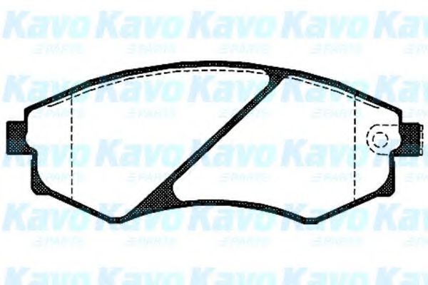 BP-6557 KAVO+PARTS Brake Pad Set, disc brake