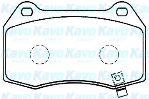 BP-6573 KAVO+PARTS Brake Pad Set, disc brake